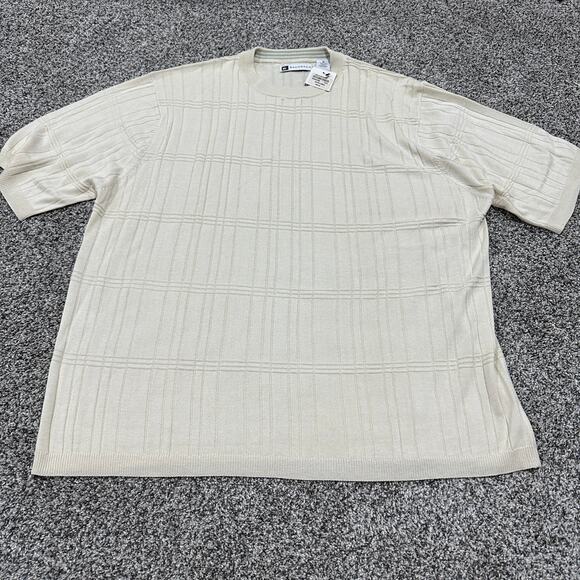 Bachrach Other - New with tags! Bachrach 100% Silk, Short Sleeve Sweater, Size XL